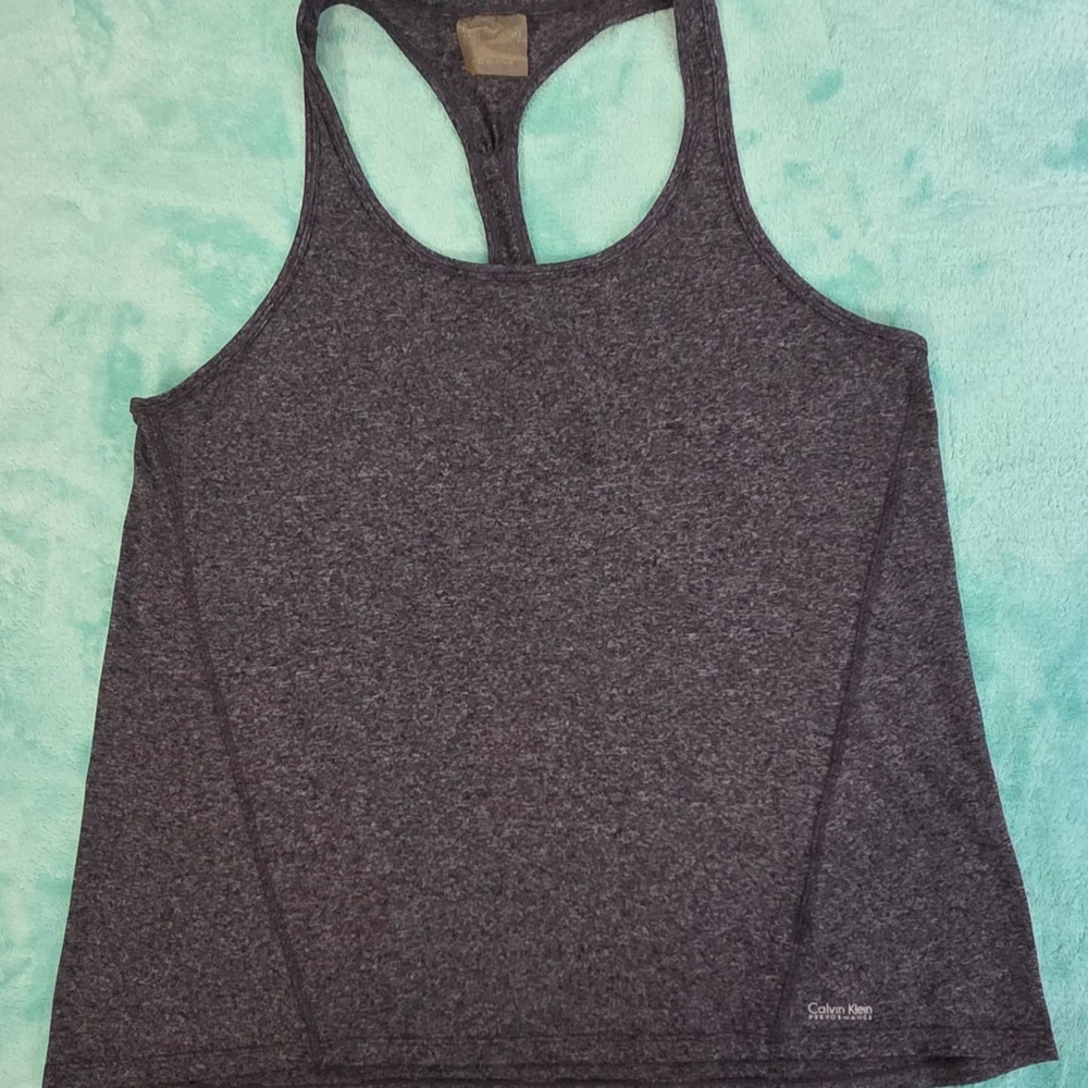 CALVIN KLEIN, Charcoal Tank Sport Top🧿
